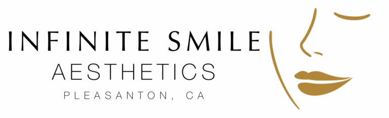 Infinite Smile Aesthetics logo with stylized text and elegant design.