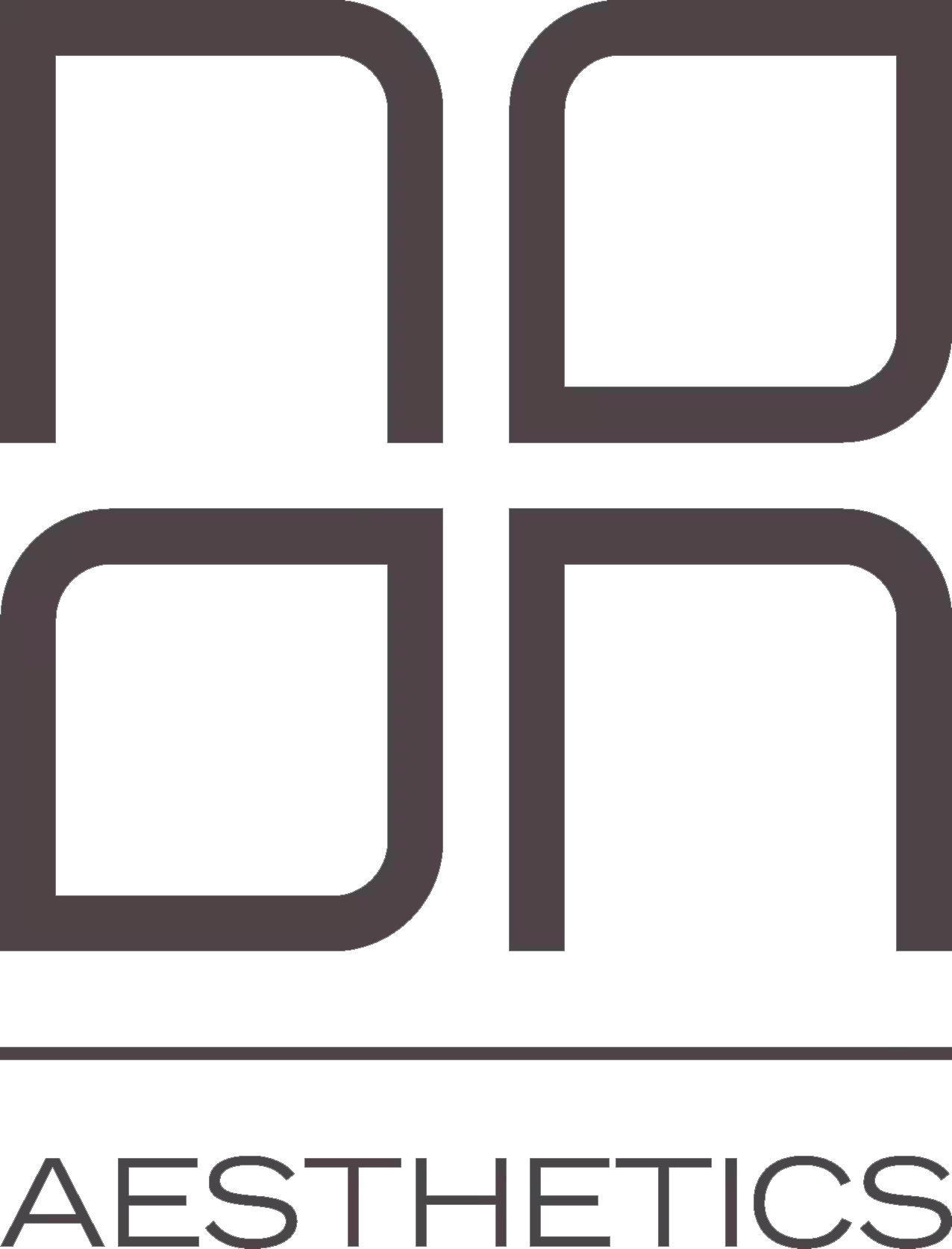 Noon Aesthetics logo with elegant typography representing advanced skincare and beauty solutions